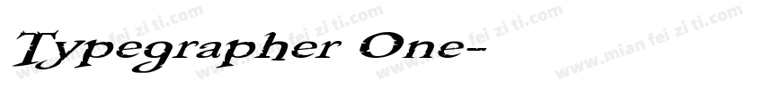 Typegrapher One字体转换